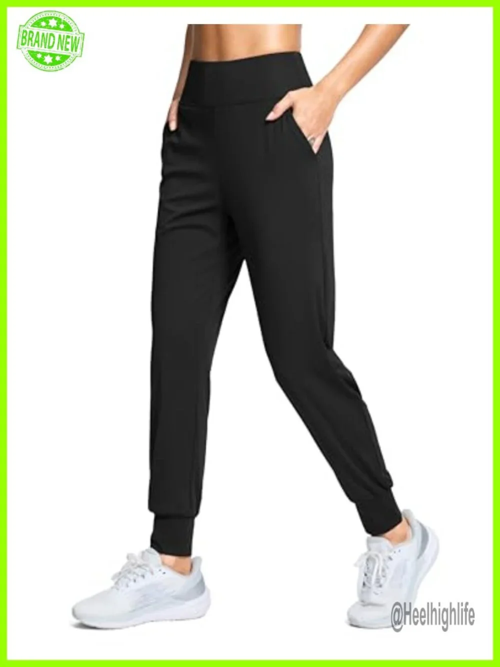 Lightweight High Waisted Joggers with Pockets Athletic Gym Workout Pants